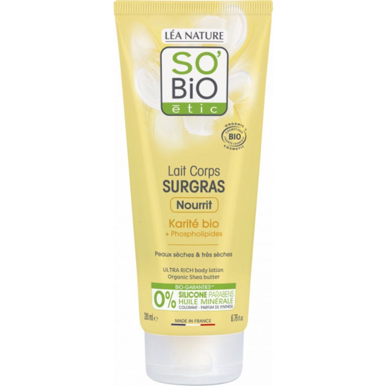 LÉA NATURE SO BiO étic Ultra-rich Shea Butter Body Lotion, 200 ml