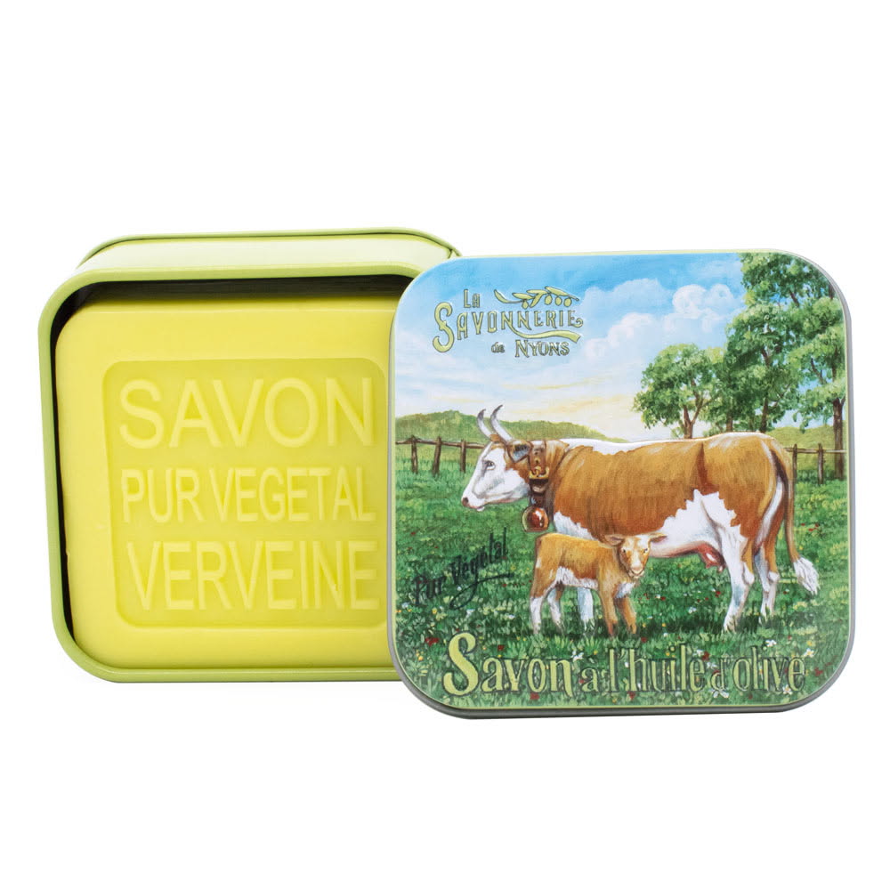 Metallask med Tvål 100g – La Savonnerie de Nyons
