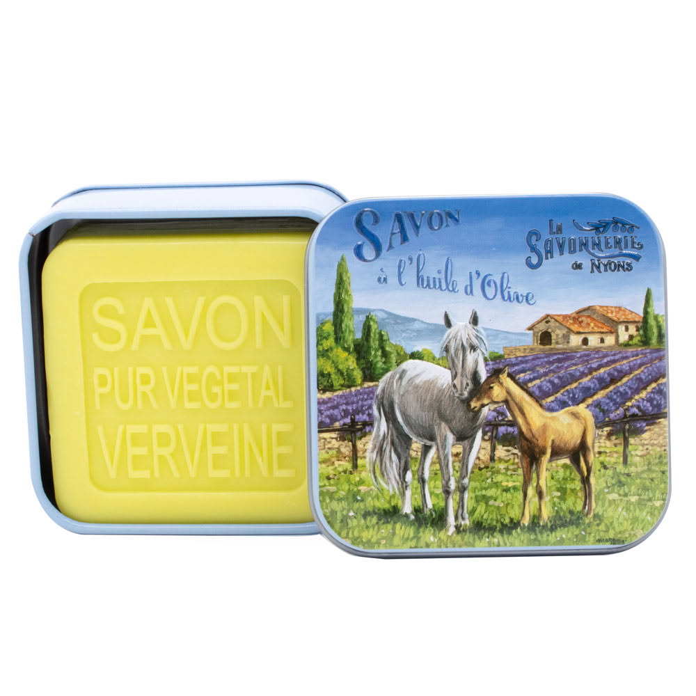 Metallask med Tvål 100g – La Savonnerie de Nyons